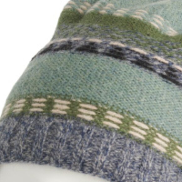 NEW TURTLE FUR Lambswool Blend Damon Beanie evergreen unisex 261tn - Picture 4 of 4